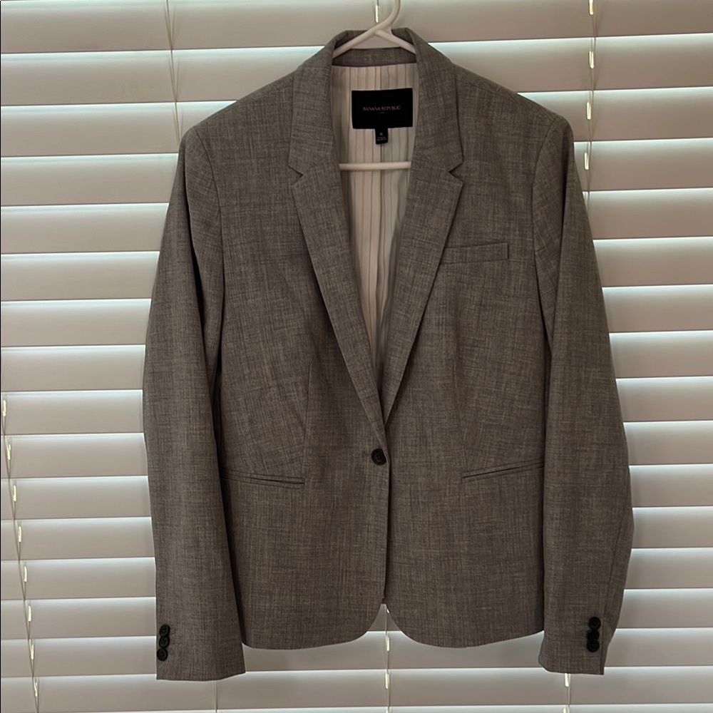 Women’s Gray Blazer by Banana Republic